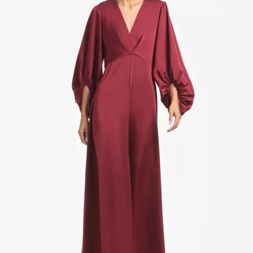 NWT Sachin + Babi Jenny Gown Bordeaux Red Bridesmaid Maxi Wedding Guest Size 6 - Picture 8 of 9
